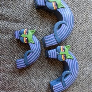 Wooden Cat Themed Decor